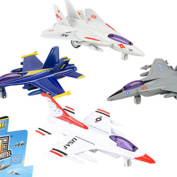 4" Die-cast Pull Back Mini Fighter Jet