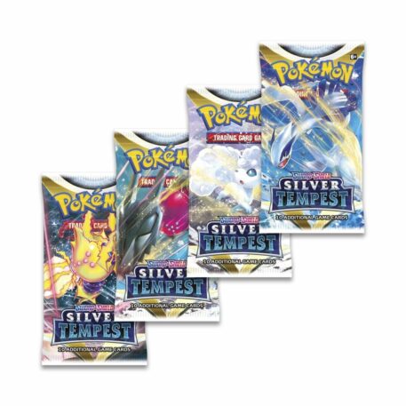 Pokemon Sword & Shield Set 12: Silver Tempest Build & Battle Stadium - Pack Images