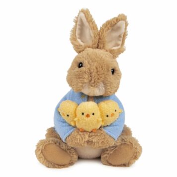 Peter Rabbit Holding Chicks - 9.5in