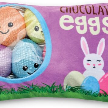 Chocolate Easter Egg Buddies Packaging Fleece Plush
