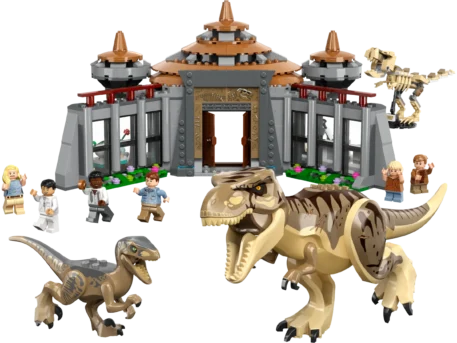 Lego Jurassic World Visitor Center: T-Rex & Raptor Attack