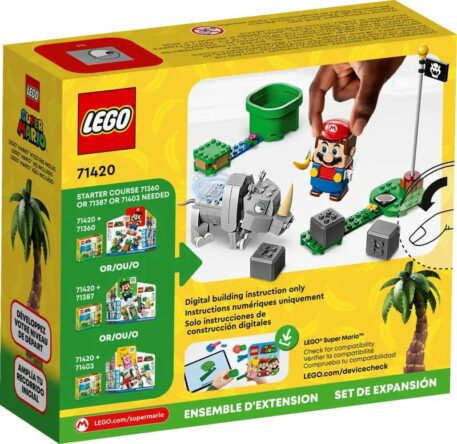 Lego Super Mario Brothers Rambi the Rhino Expansion Set