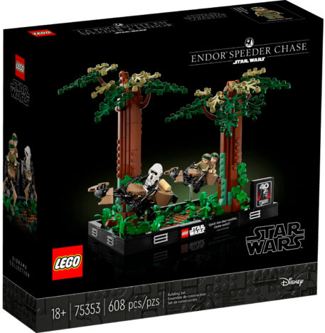 Lego Star Wars Endor Speeder Chase Diorama