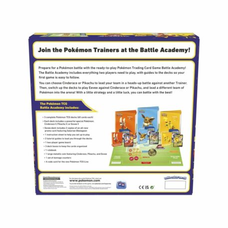 Pokémon Battle Academy 2022 Edition - Cinderace V, Pikachu V & Eevee V