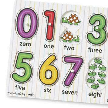 See-Inside Numbers Peg Puzzle - 10 pieces