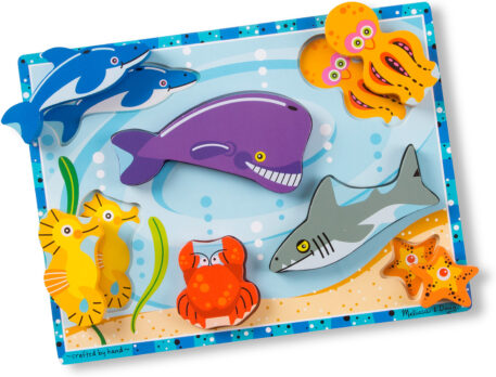Sea Creatures Chunky Puzzle - 7 Pieces