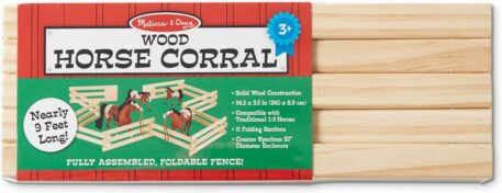 Wood Horse Corral Foldable Fence
