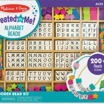 Created by Me! Alphabet Beads Wooden Bead Kit
