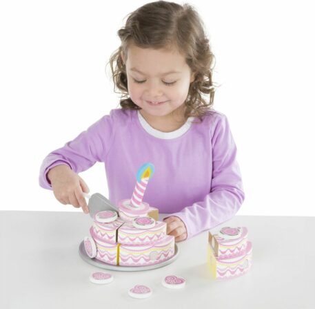 Triple-Layer Party Cake - Wooden Play Food