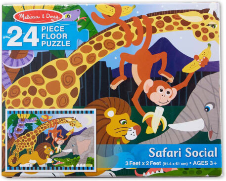 Safari Social Floor Puzzle - 24 Pieces