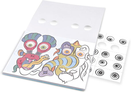 Googly Eyes Coloring Pad - Goofy Monsters