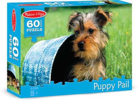 0060 pc Puppy Pail Cardboard Jigsaw