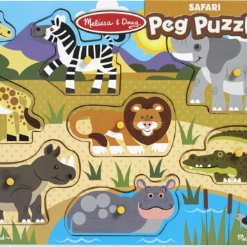 Safari Peg Puzzle - 7 Pieces