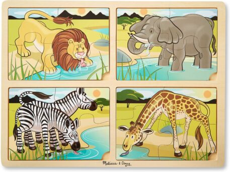 4-in-1 Safari Jigsaw Puzzle