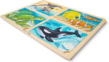 4-in-1 Jigsaw Puzzle - Sea Life