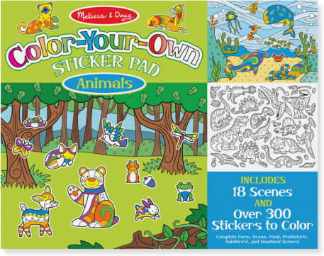 Color-Your-Own Sticker Pad - Animals