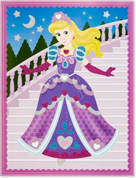 Mess-Free Glitter Princess & Fairy Scenes