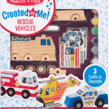 Created by Me! Rescue Vehicles Wooden Craft Kit
