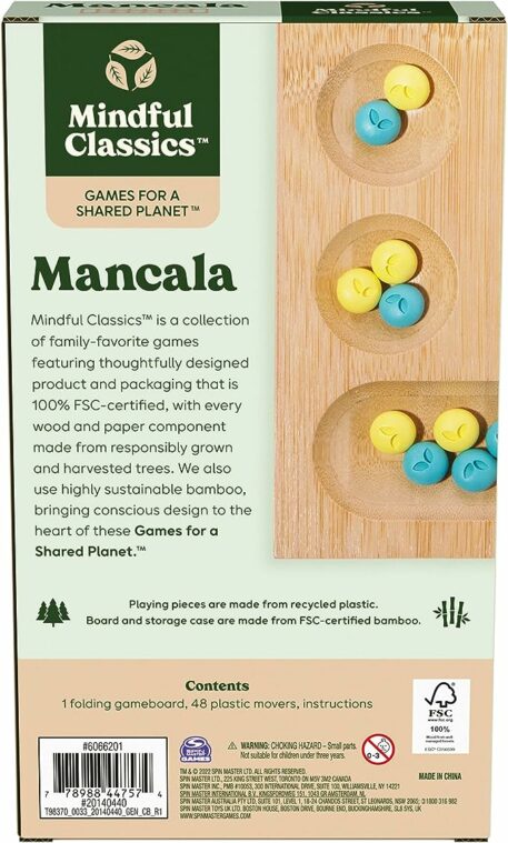 Mancala Recycled Bamboo Board