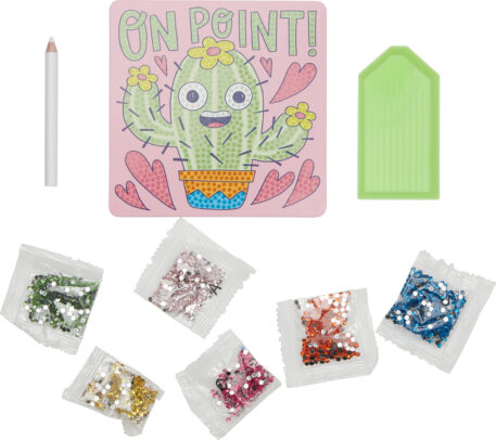 Razzle Dazzle D.I.Y. Mini Gem Art Kit: Cheery Cactus
