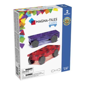 Magna-Tiles: 2pc Cars - Purple & Red