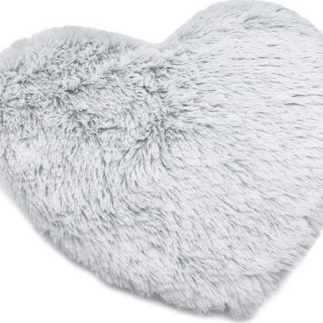 Marshmallow Gray Warmies® Heart